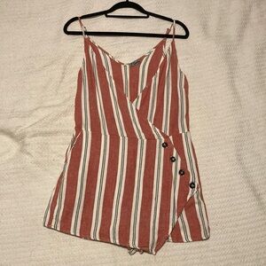 Striped Sleeveless Romper